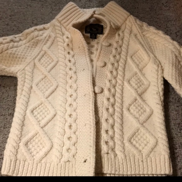 Abercrombie & Fitch Sweaters - Abercrombie Irish cable knit wool cardigan☘️